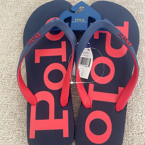 NWT Polo Ralph Lauren Men’s Flip Flops - Picture 1 of 2